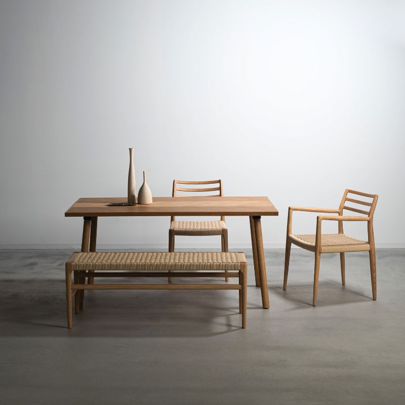 ペーパーコードベンチ【ナチュラル 】 – 河口家具製作所オンライン