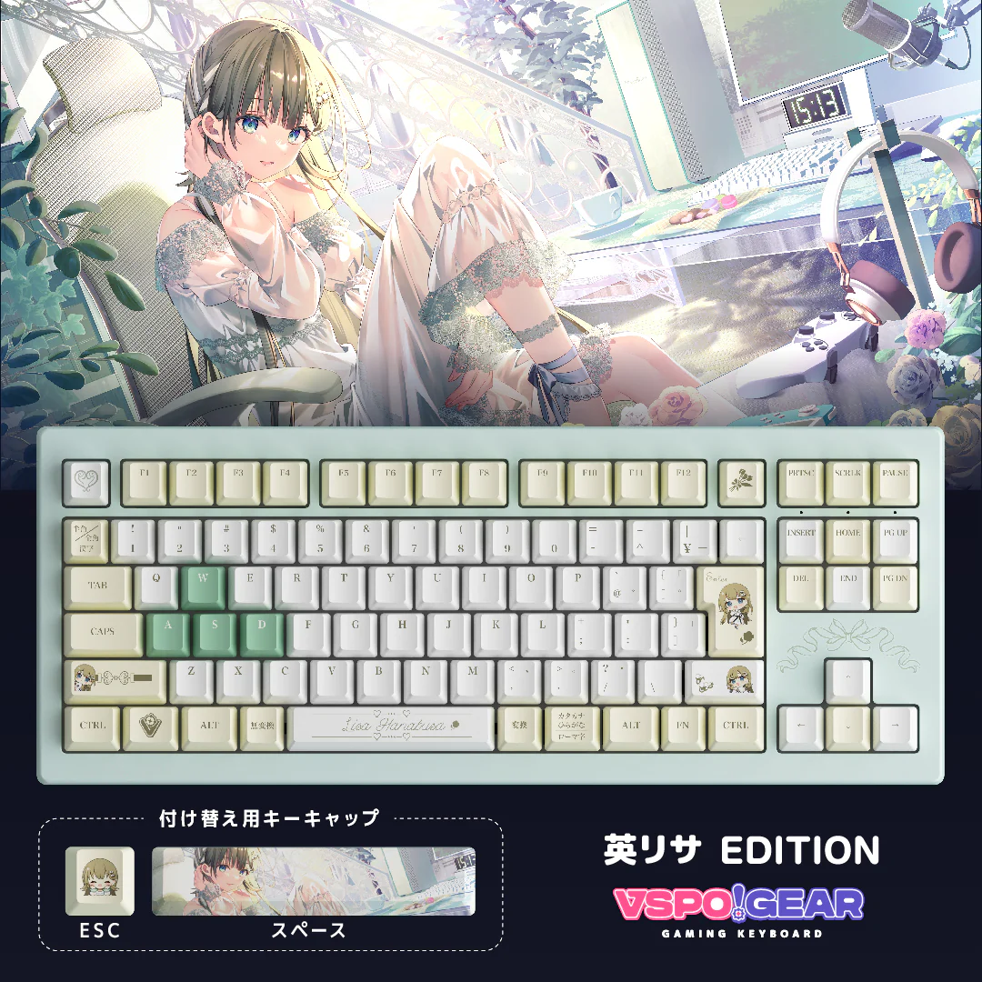 ぶいすぽっ！- VSPO GEAR 』 ゲーミングキーボード 他、5/16(金)より