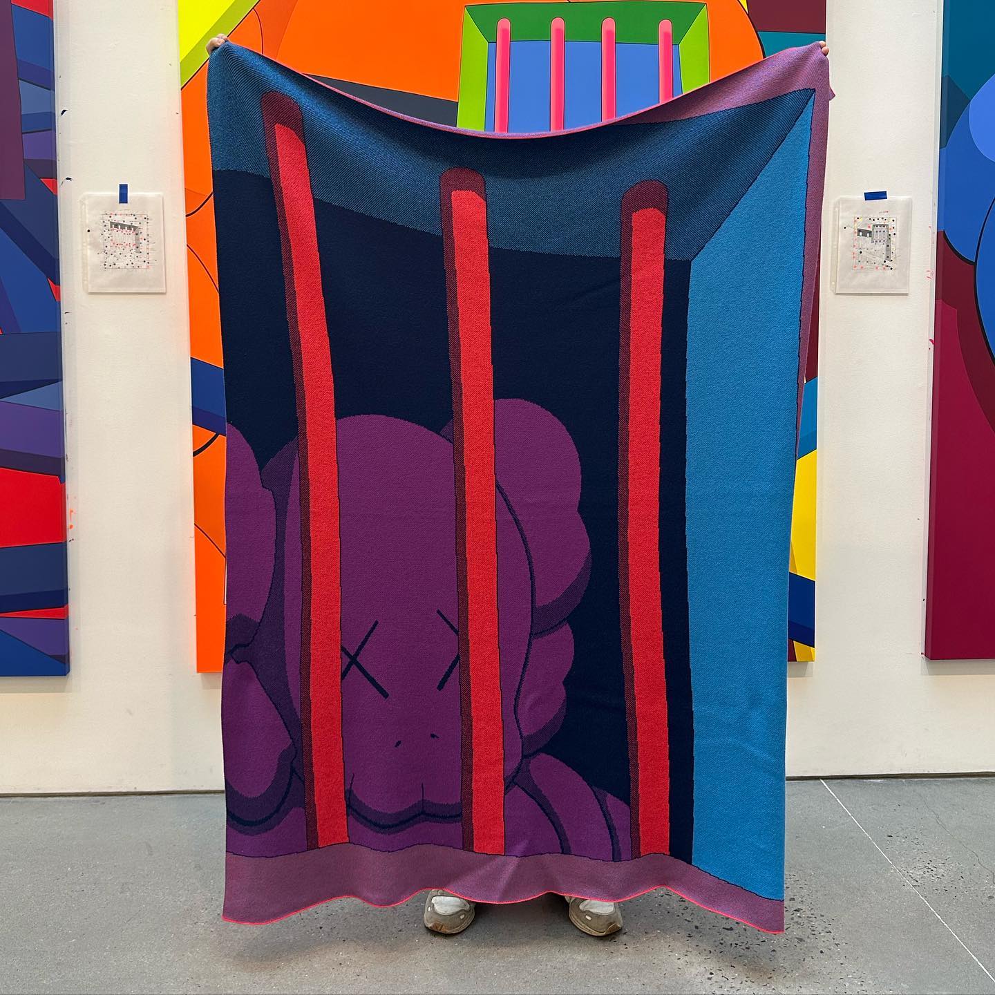 KAWS x House of Voltaire Limited Cashmere Blanket - KAWS TOO