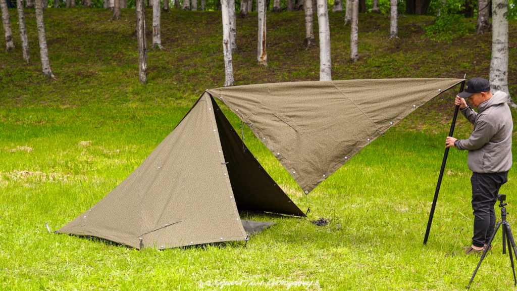 No.01 東ドイツ軍幕指南!!2枚ティピー+1枚タープ張りを大解説!!動画