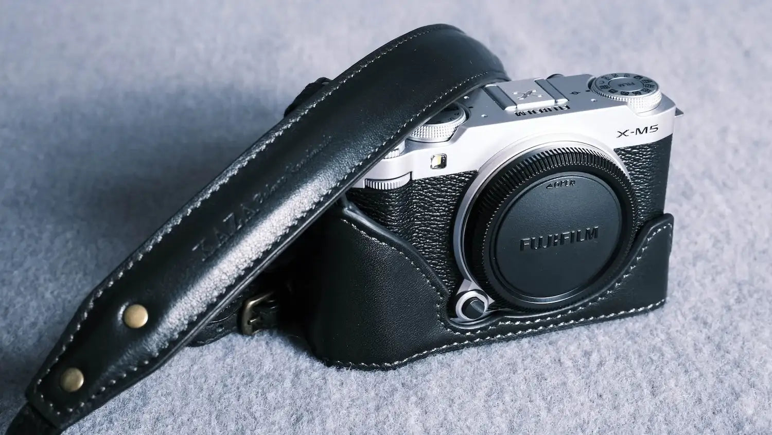 Fujifilm X-M5 Leather Camera Case – Premium Protection with Timeless S