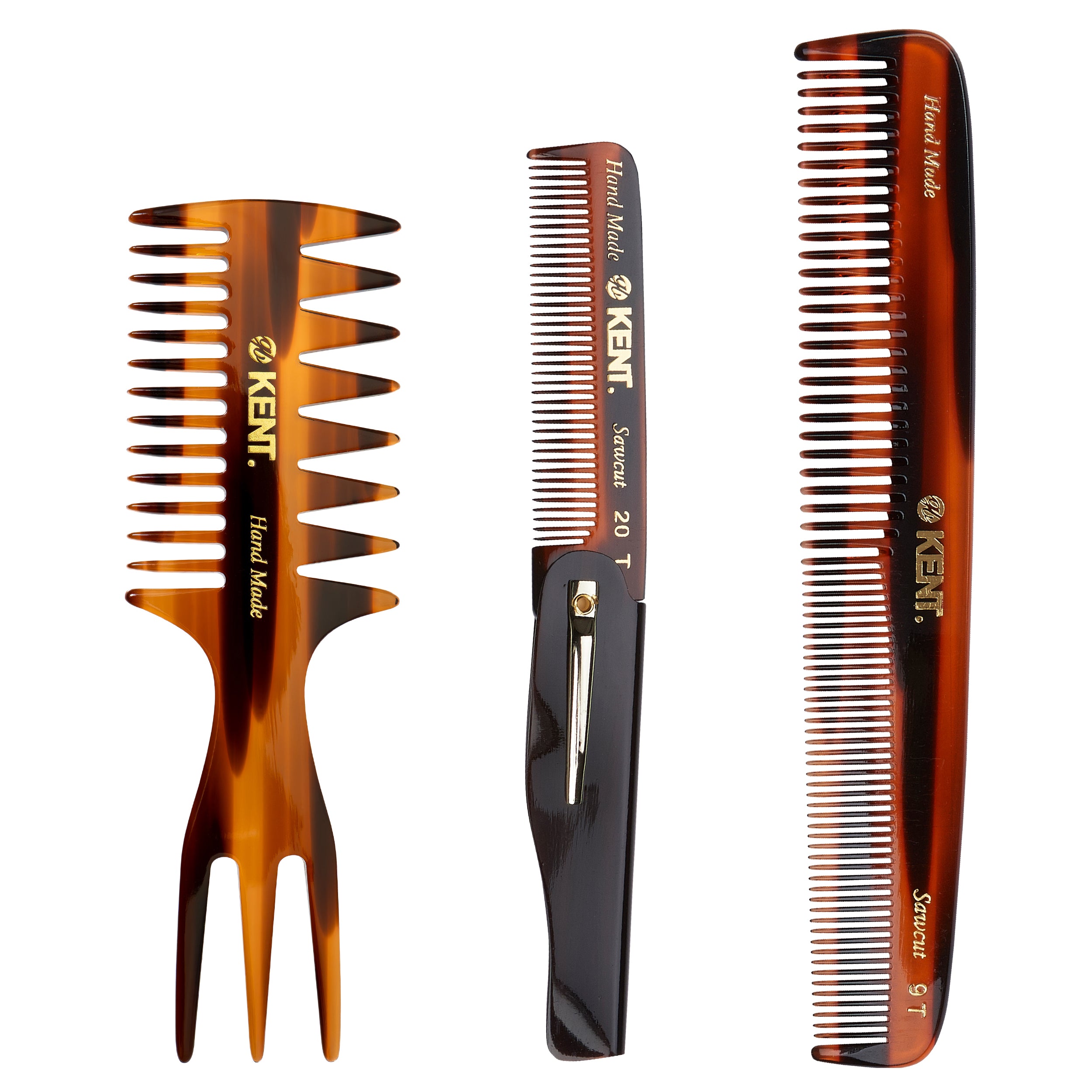 ハンドメイドコーム 3本セット CMSET-9T-20T-57T《G.B.KENT & SONS公式》