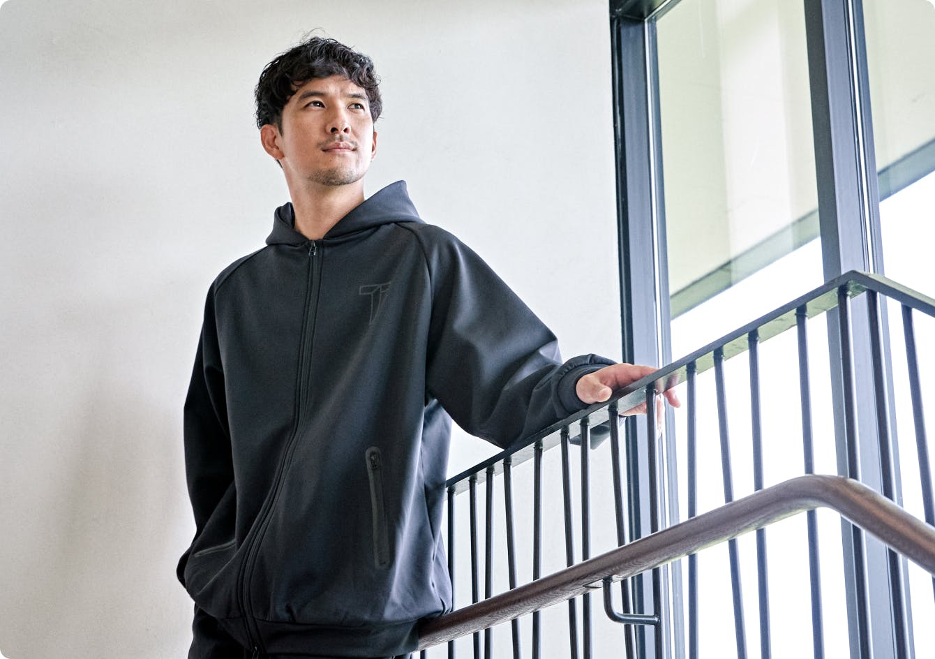 Golf Wear Sweat Long Sleeve Full Zip Hoodie / 上下セット（長袖