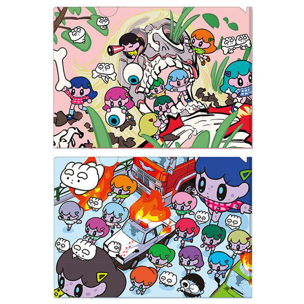 A4クリアファイル2種セット / すしお×モニョチタポミチ