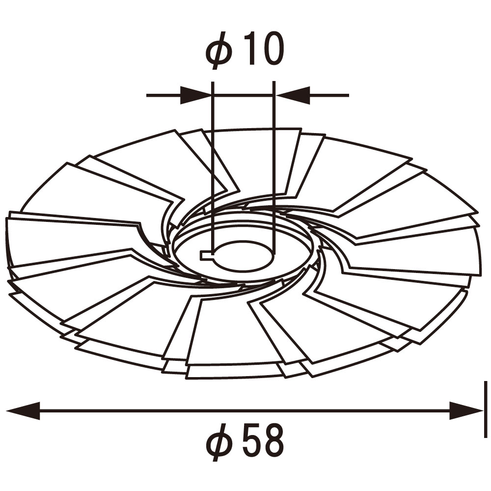 TOP58A11-ユニトップミニディスク φ58 #320｜研磨ポイント.com