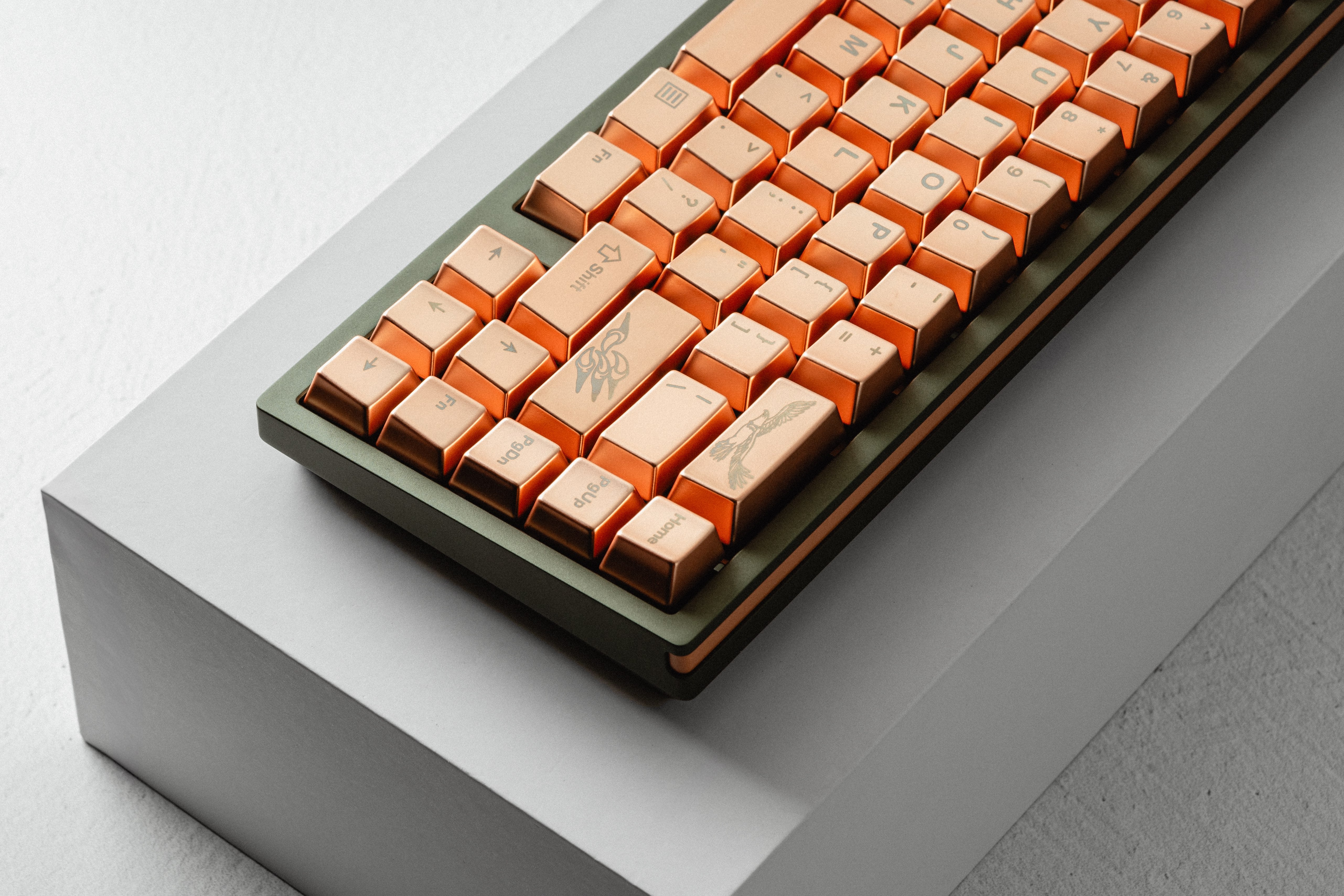 Awekeys Metal Keycaps Set - Copper Eagle
