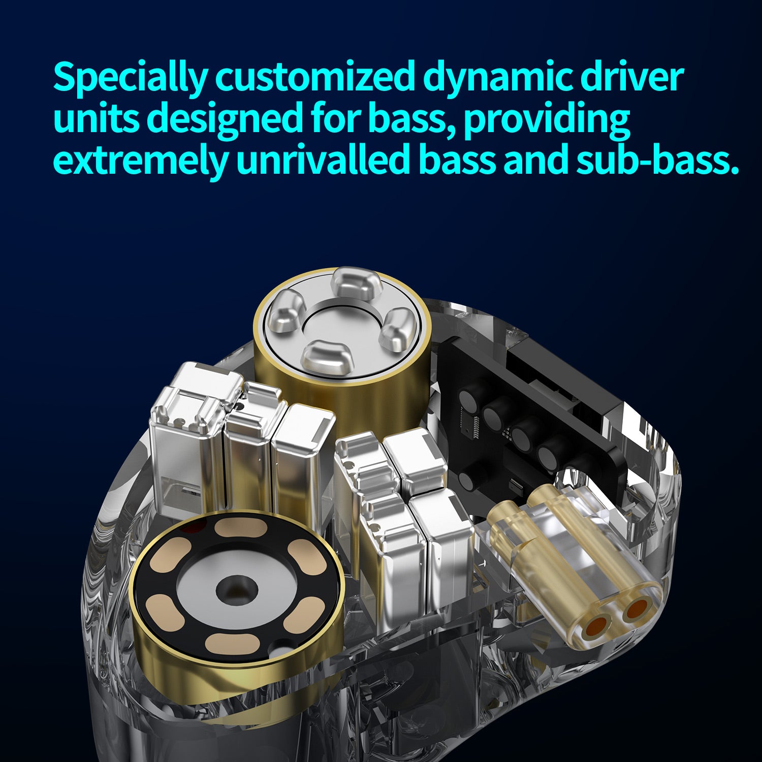 CCA Hydro】2DD 8BA Hybrid Driver in Ear Monitor Headphones with 4