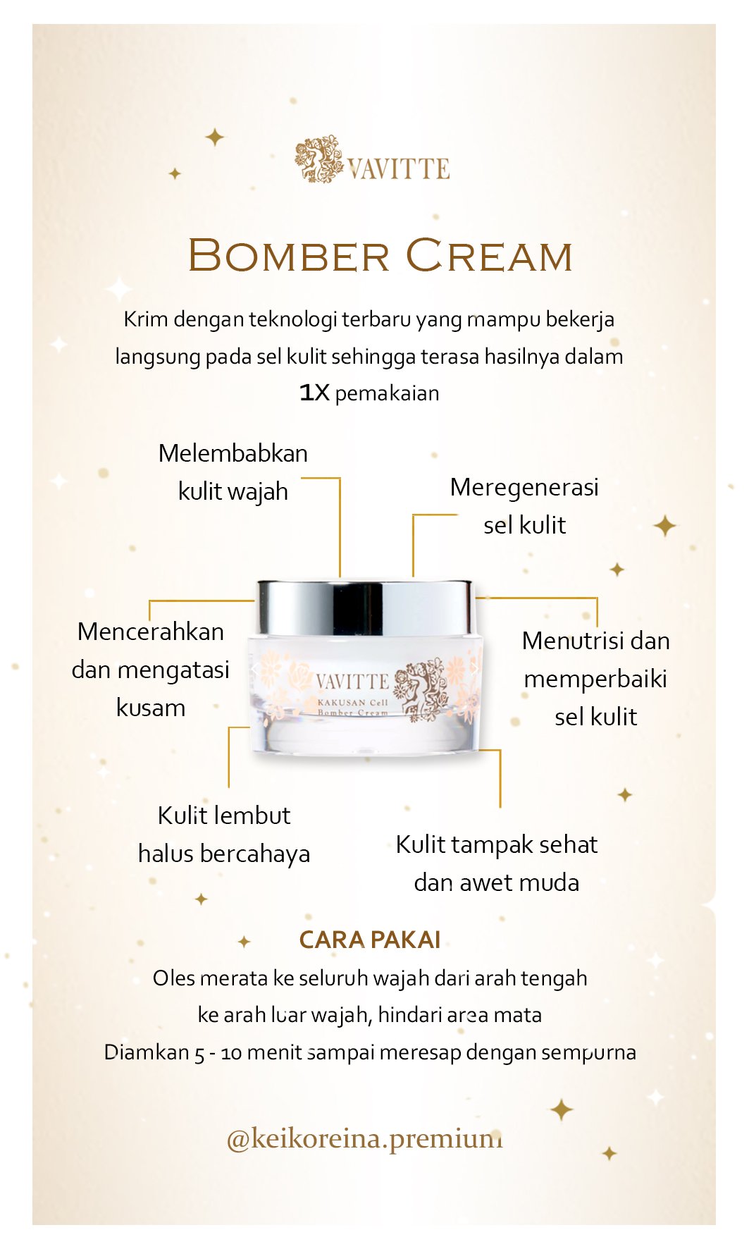 VAVITTE Kakusan Cell Bomber Cream – Keikoreina