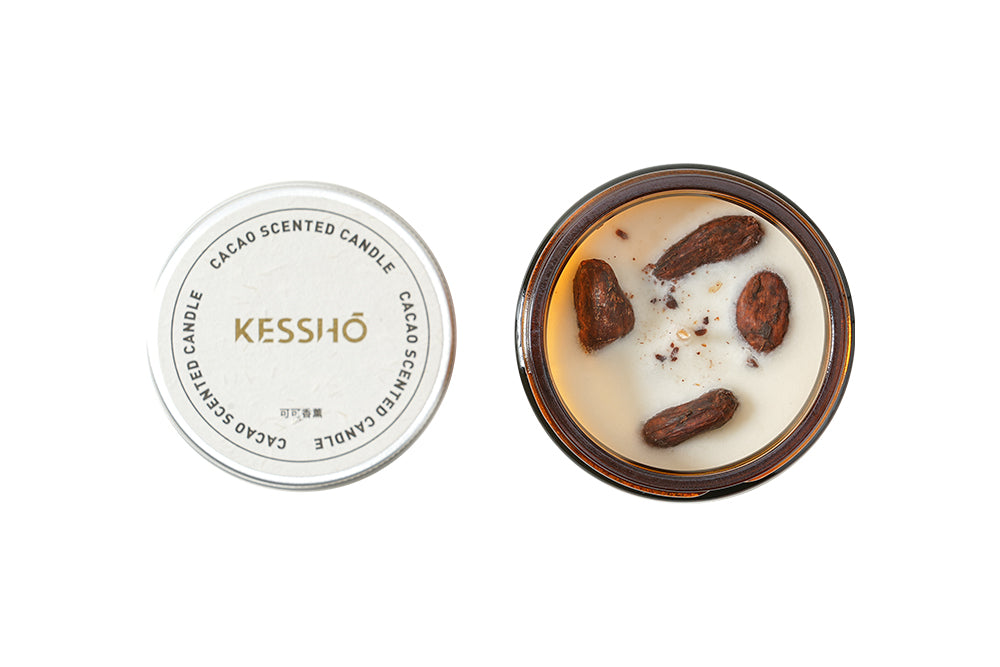 KESSHŌ Cacao Scented Soy Candle – Kokoa Kamili Origin