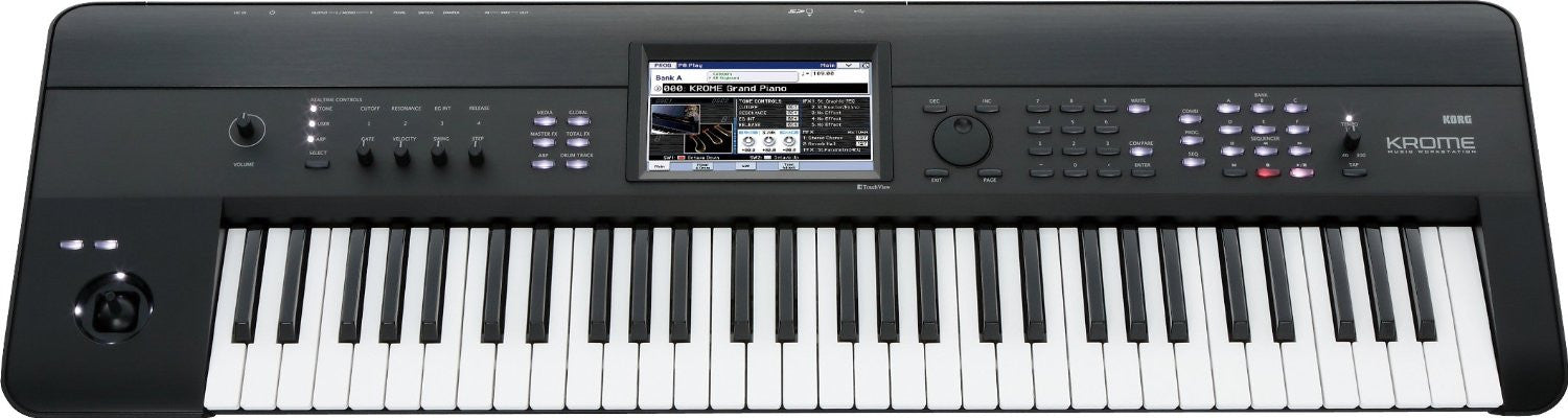 Korg KROME 61-Key Music Workstation Keyboard & Synthesizer – Key