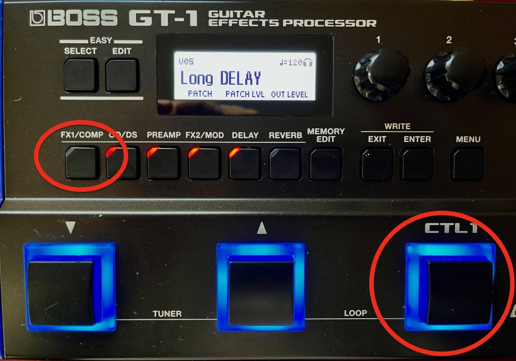 BOSS GT-1のアサイン機能の使い方 ペダルでワウを使う方法 | ギターと