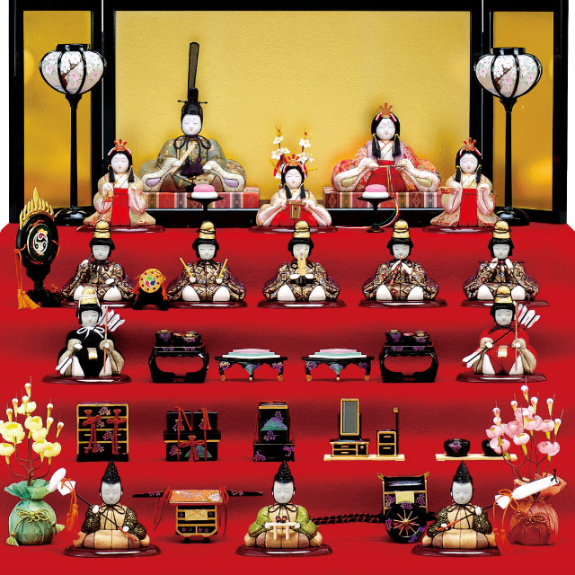 人形の田辺 / 飛鳥雛 十五人飾り