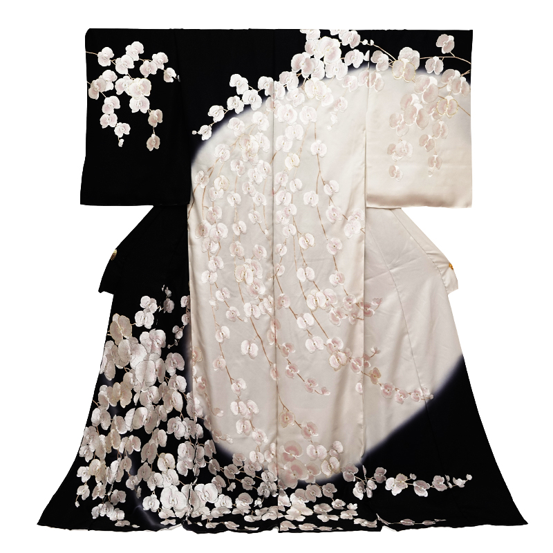 尾俄佐染繍】特選総刺繍訪問着『胡蝶蘭』 − 訪問着｜美はよろこび