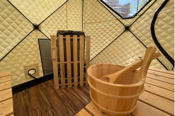 テントサウナ用ストーブ4.5kW・自立台座セット | MISA | サウナの専門商社