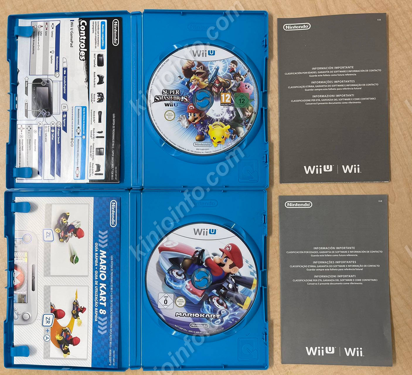 WiiUソフト4本セット【中古美品・PAL版・WiiU欧州版】 / kinjoinfo