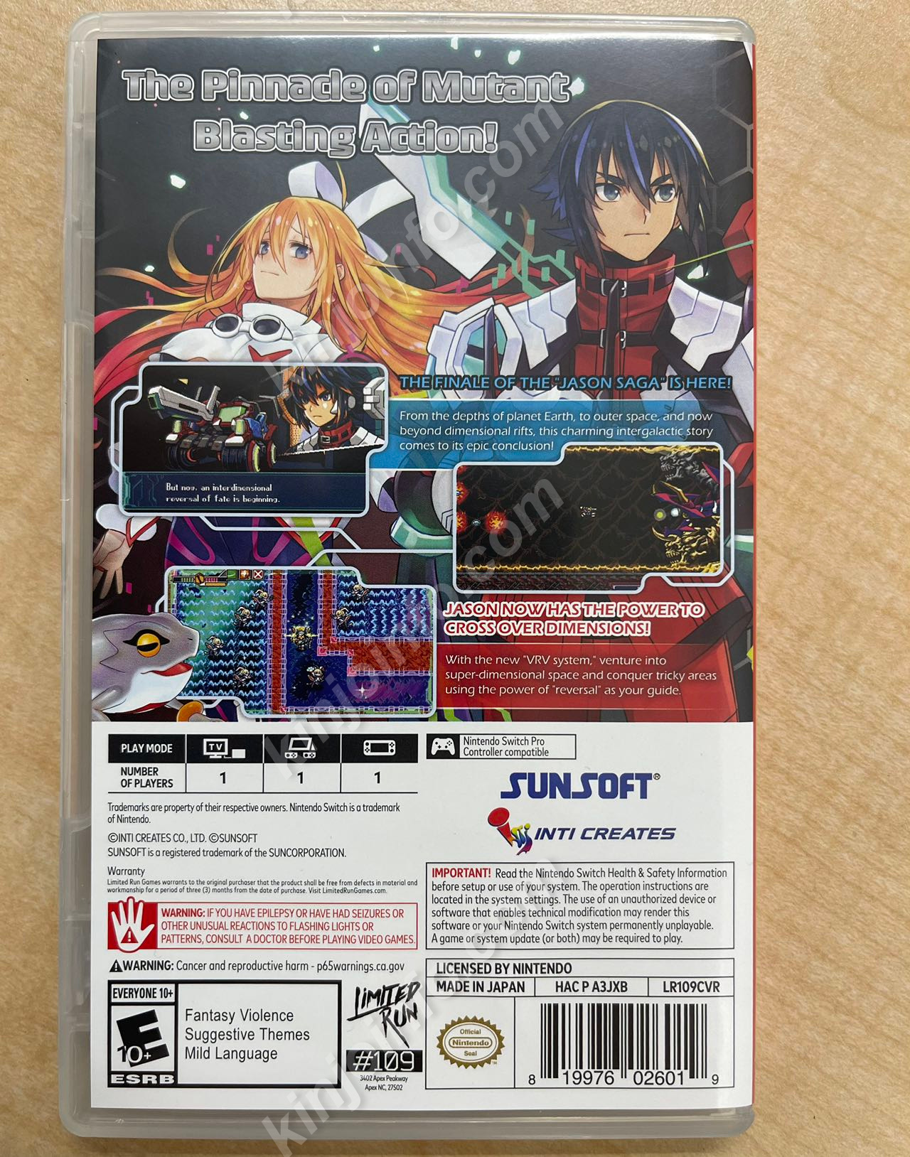 Blaster Master Zero【美品・NS北米版】 【公式通販】