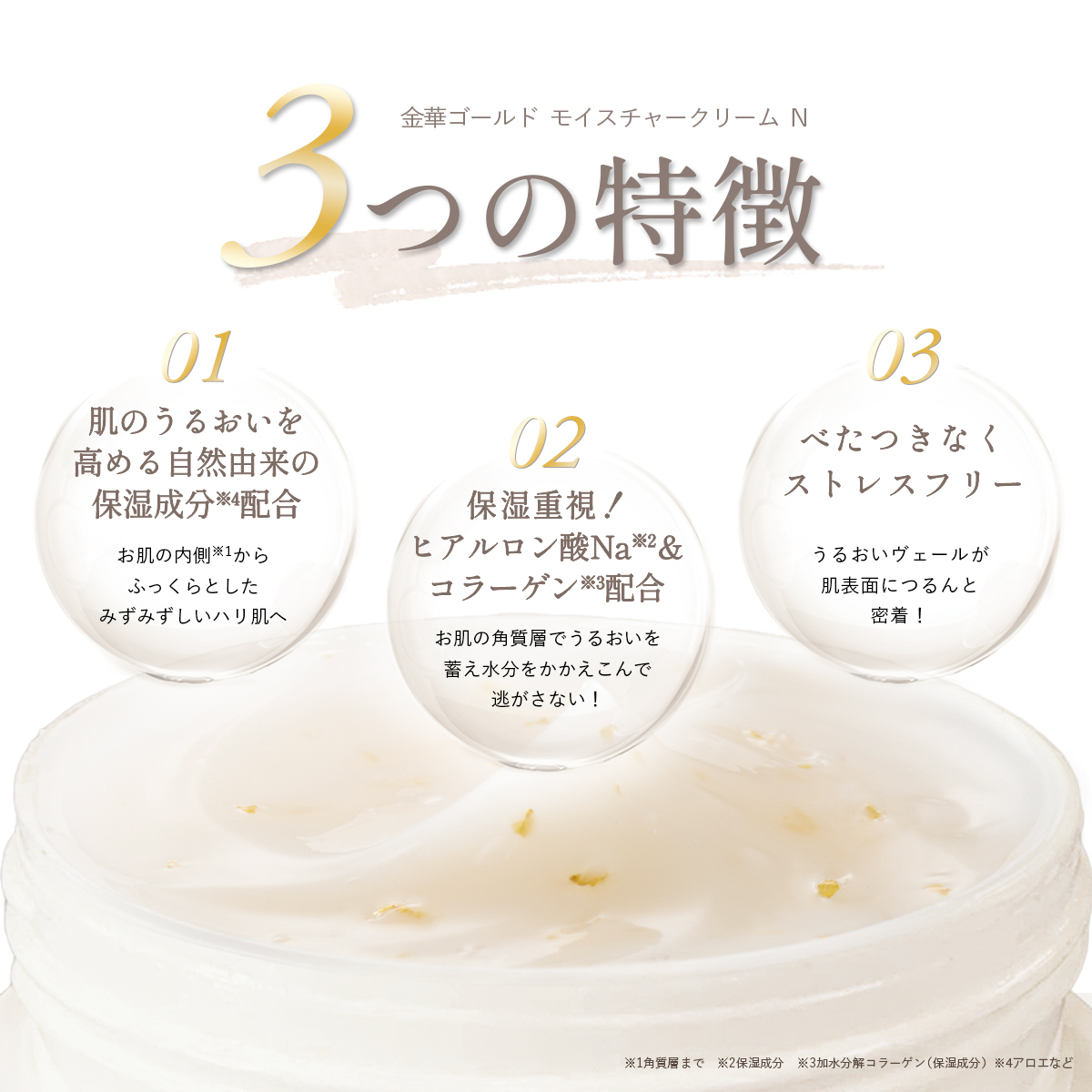 金箔配合の保湿クリーム【公式】KINKA