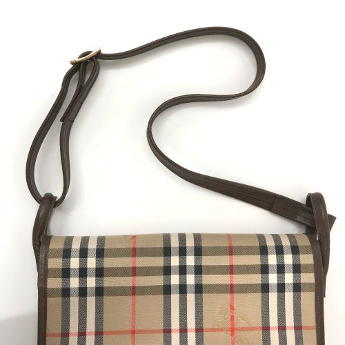バーバリー ショルダーバッグ ノバチェック ホースロゴ ヴィンテージ
