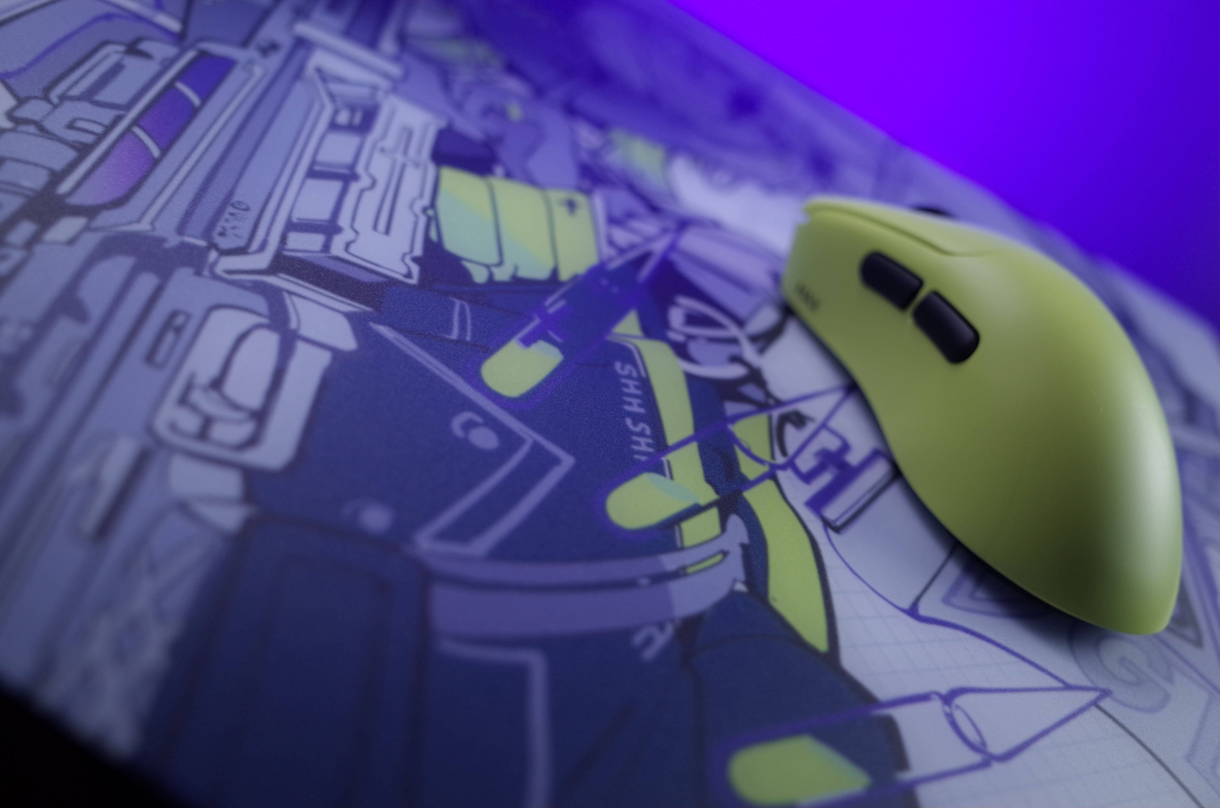 D-GLOW 氷晶 - ICE SPEED【ガラス製マウスパッド】