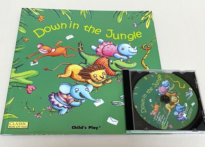 Down in the Jungle のCD付き英語絵本です。