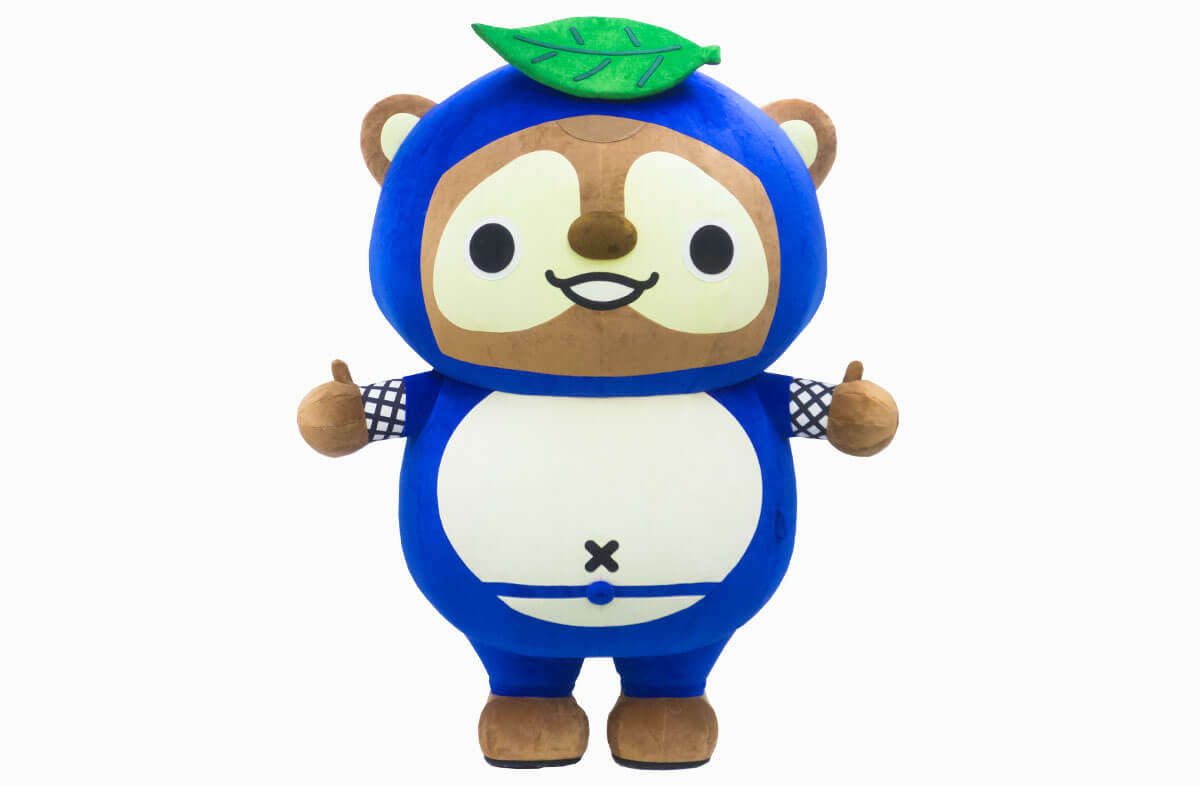 土山たぬき（青） | 着ぐるみ制作会社キグルミックス