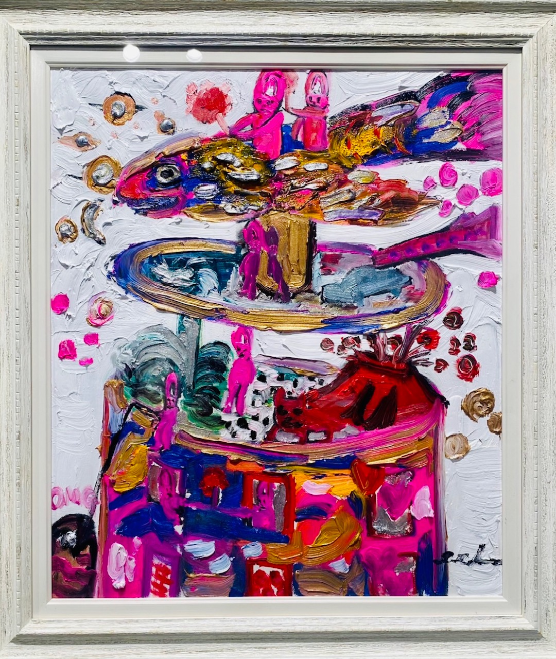 田中拓馬 8号油絵 イタリア製額付き 田中拓馬 8号油絵 イタリア製額付き