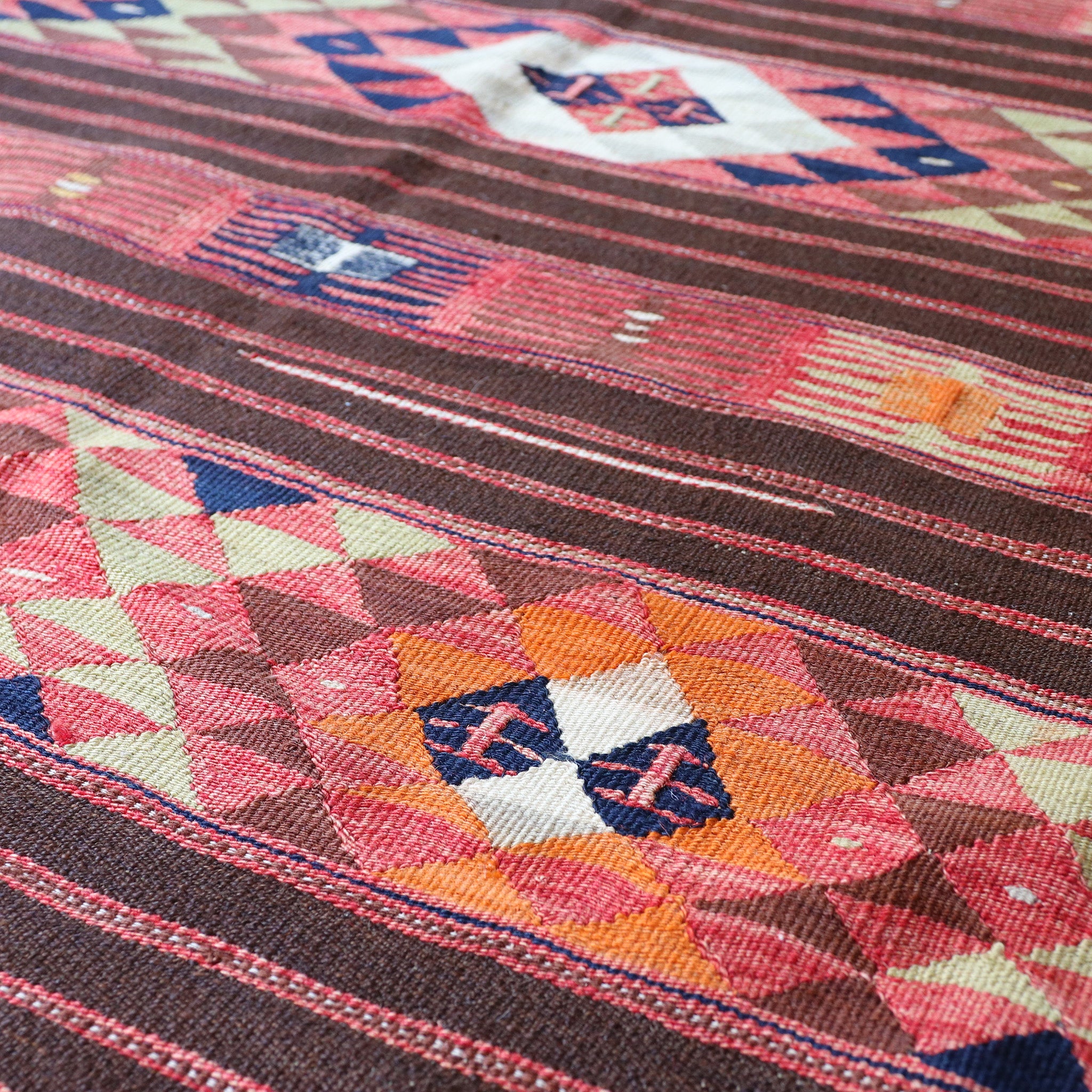 オールドキリム キリムラグ トルコ・アドゥヤマン 222×155㎝ (No.20326