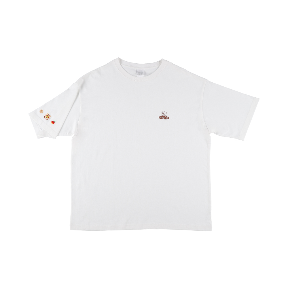 刺繍Tシャツ ホワイト M