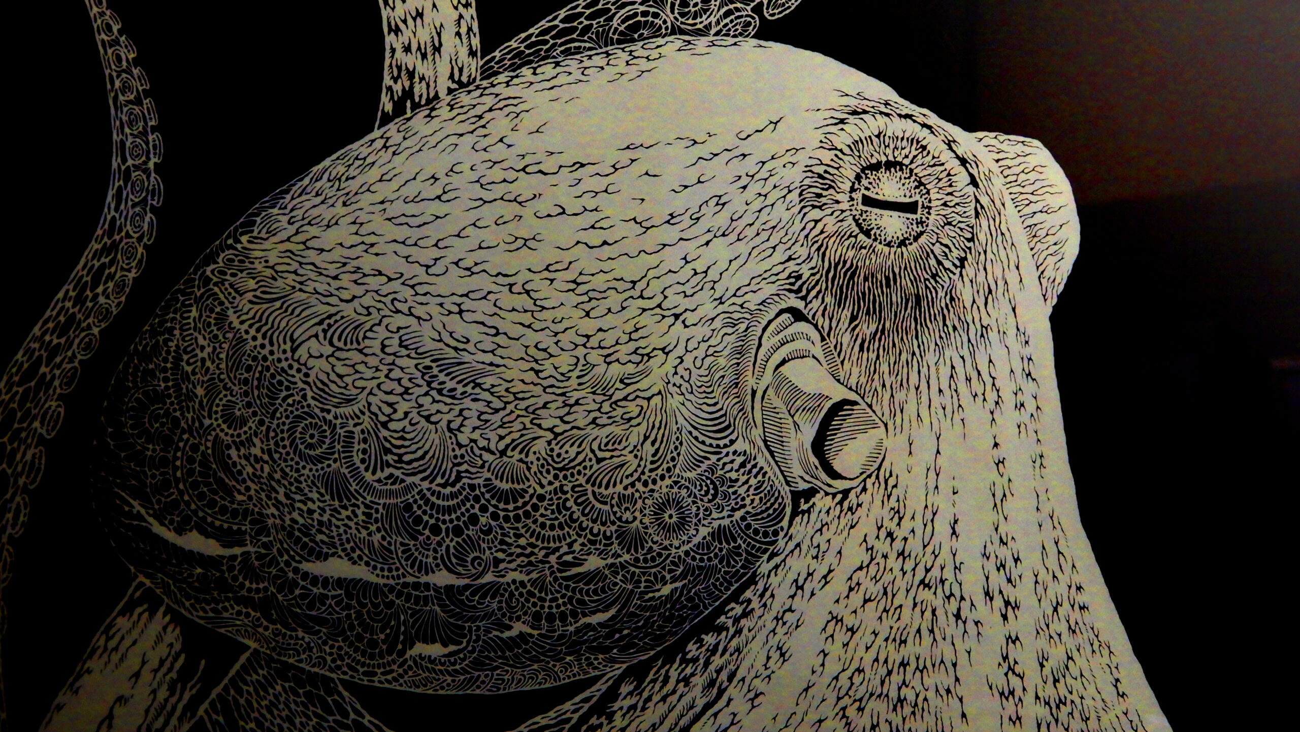 版画】海蛸子（Octopus） | Kiriken Masayo