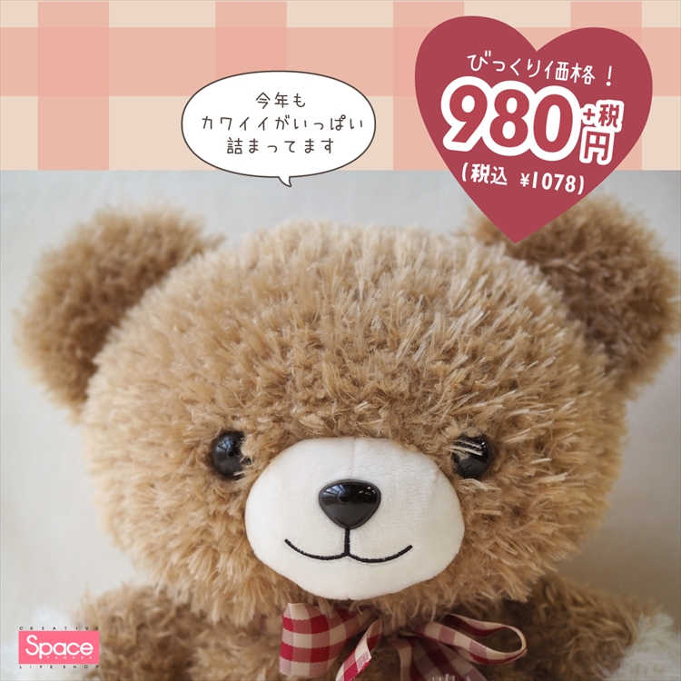 スペース田中限定！！くまちゃん入荷 | フジグラン北島