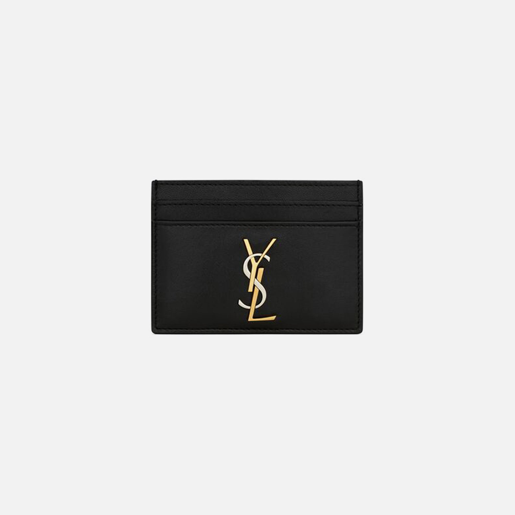 Saint Laurent YSL PCC 172Y Tricolor Hardware Monogram Card Holder