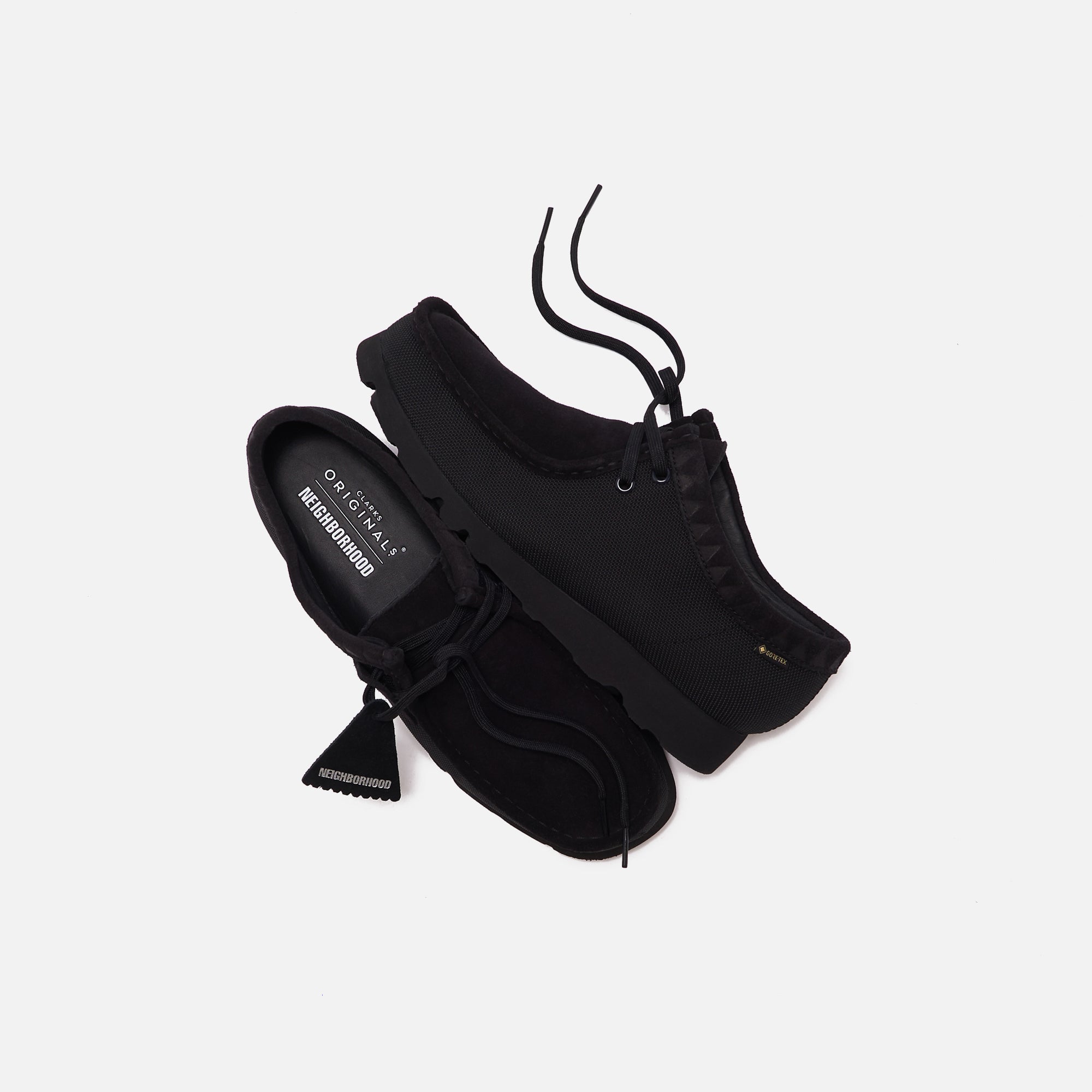 Clarks x Neighborhood Wallabee GTX - Black – Kith