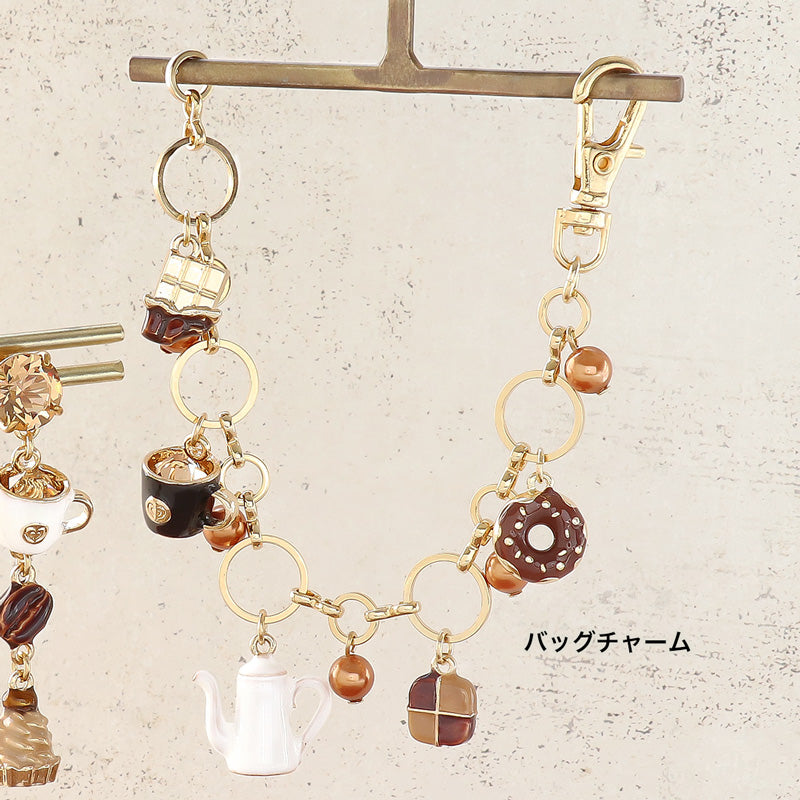 レシピNo.KR1259 スイーツチャームのコーヒータイムアクセサリー3種