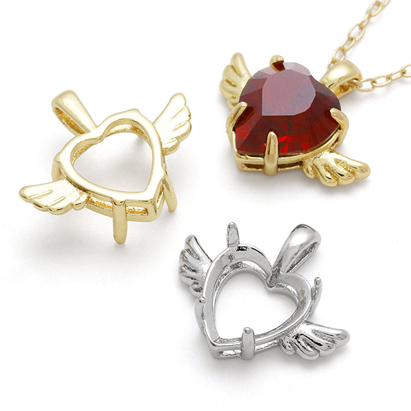 バチカン付石座 エンジェルハート ＃4884 8.8×8mm用 ゴールド – 貴和