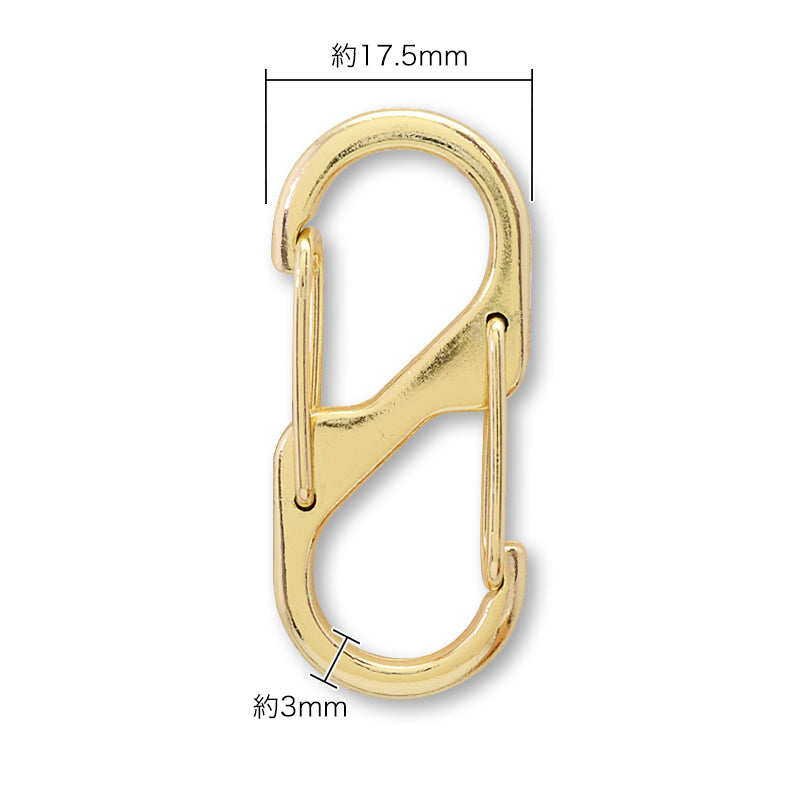 カラビナ S型 ニッケル – 貴和製作所オンラインストア