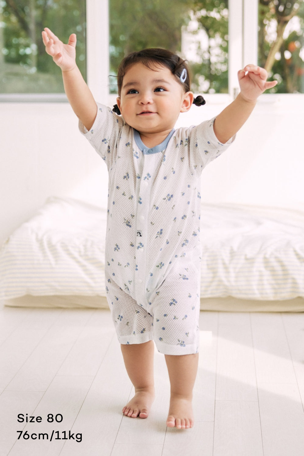 コットンメッシュ ロンパース 7分丈 – コニー | Konny