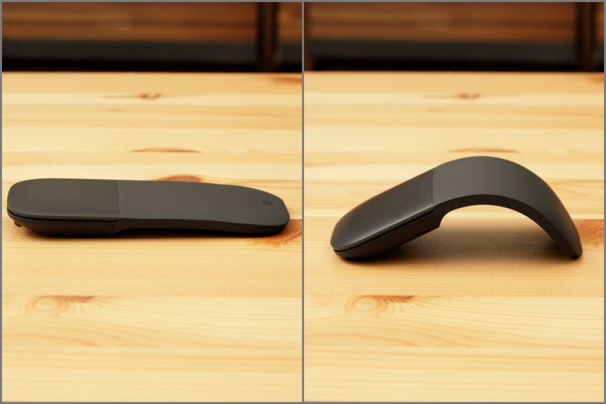 平たくなるかわいいマウス Surface アークマウス レビュー！シンプルな