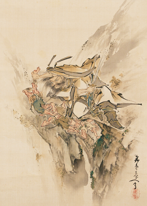 喜田華堂画 八田知紀賛 鐘馗図 | 古美術瀬戸