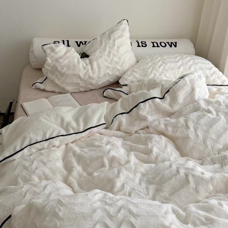 もちふわパイピング立体ウェーブ寝具セット – kocol