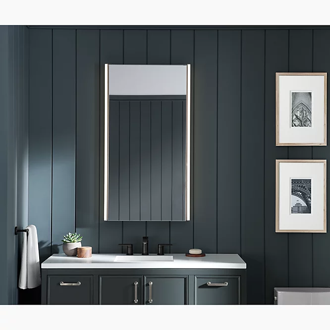 Maxstow Lighted Medicine Cabinet | K-81148-SLE | KOHLER