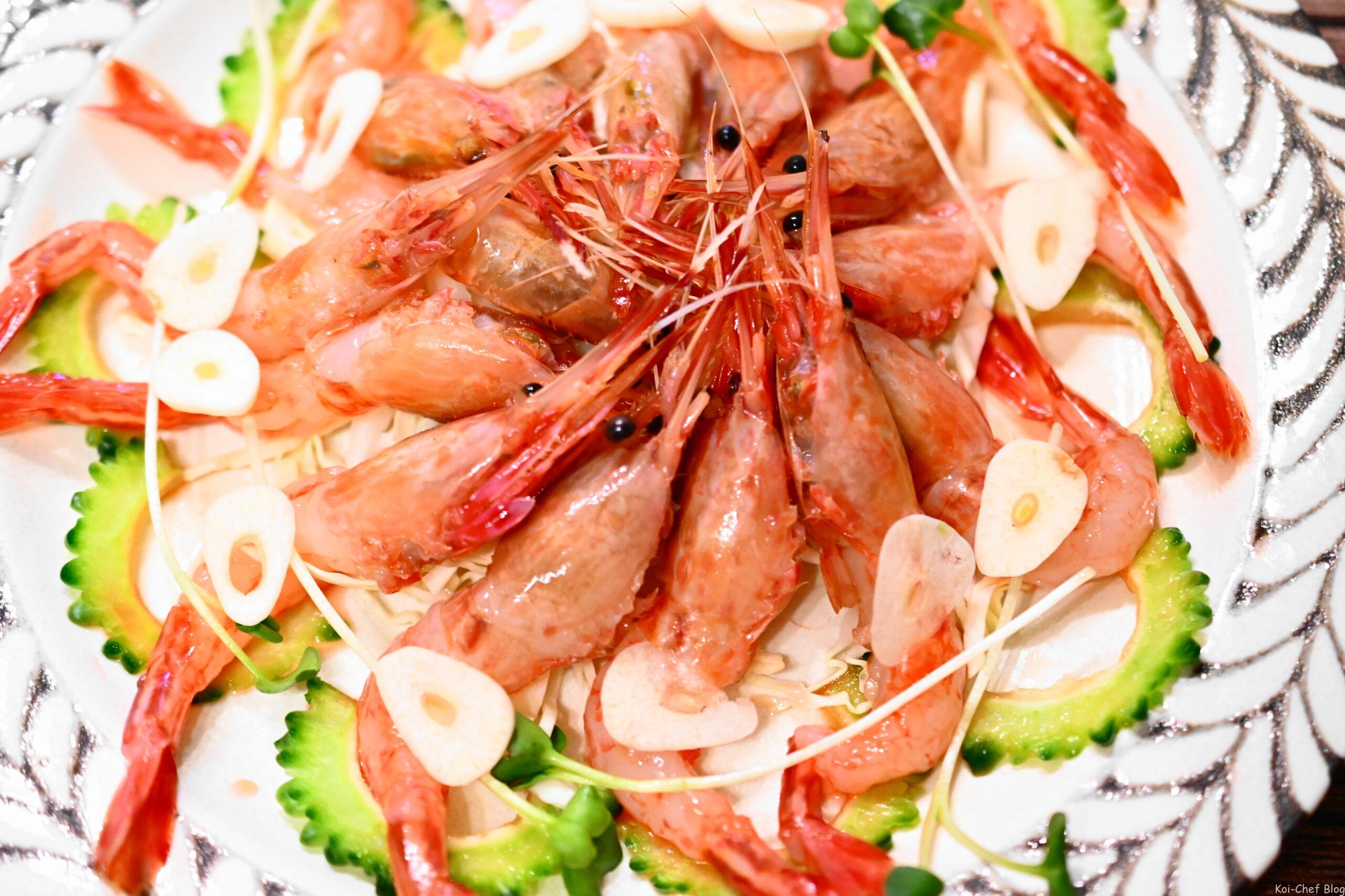 タイ料理クンチェー・ナンプラー（Spicy raw shrimp salad） Koi-Chef Blog