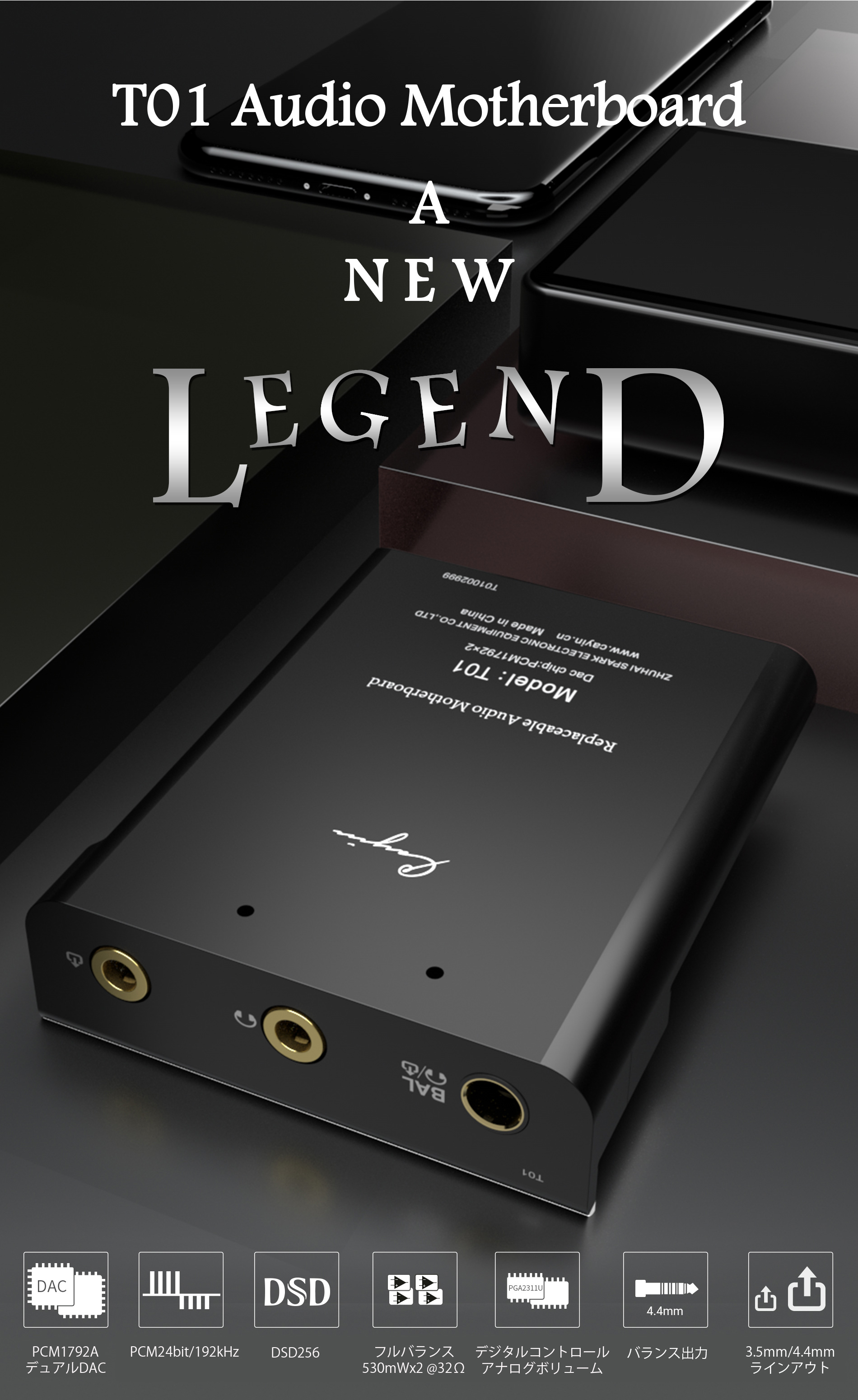 Cayin T01オーディオマザーボード・デュアルPCM1792A DAC搭載 | kopek｜
