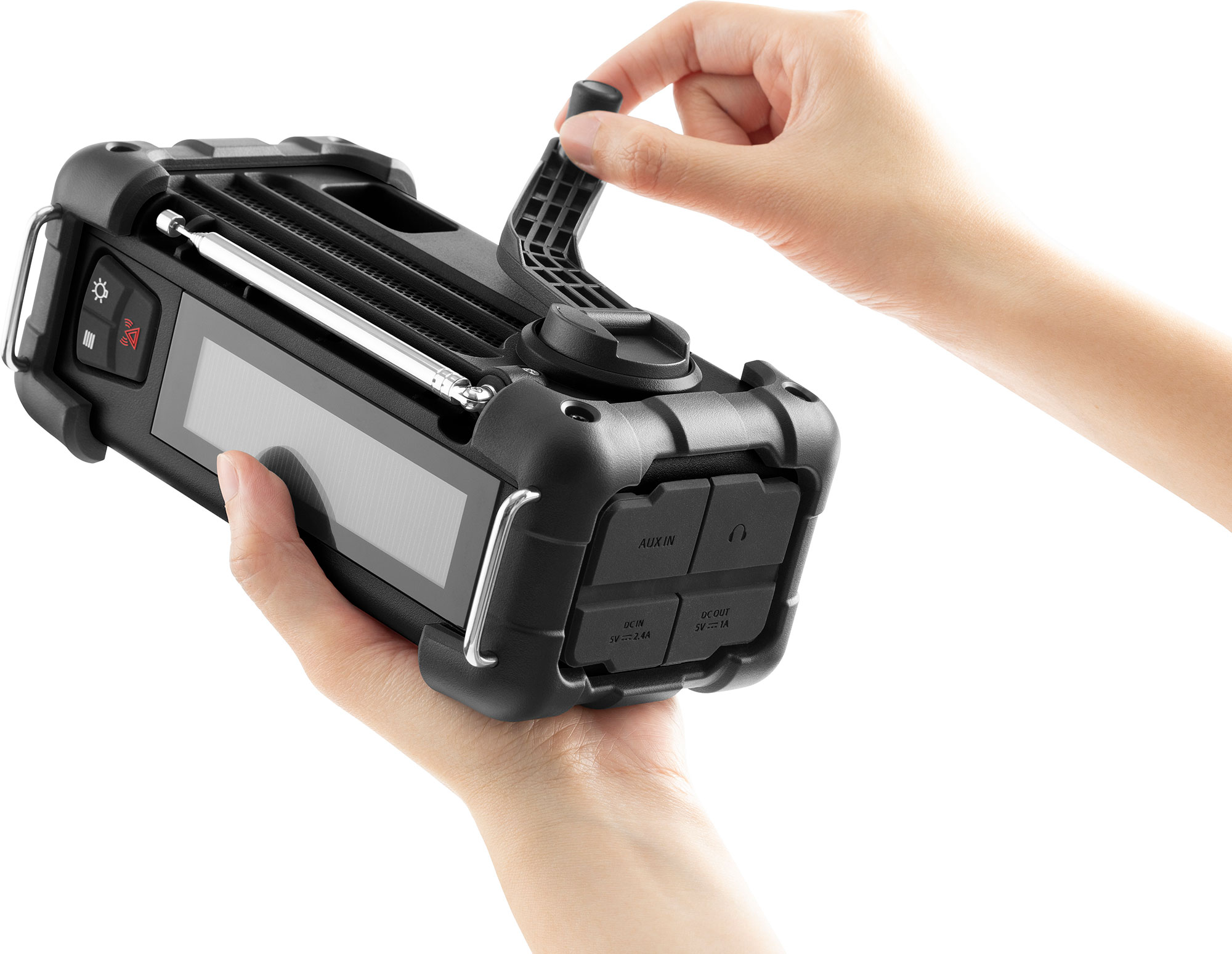 Sangean MMR-99J・AM/FM、Bluetooth、AUX、防塵・防水、手回し