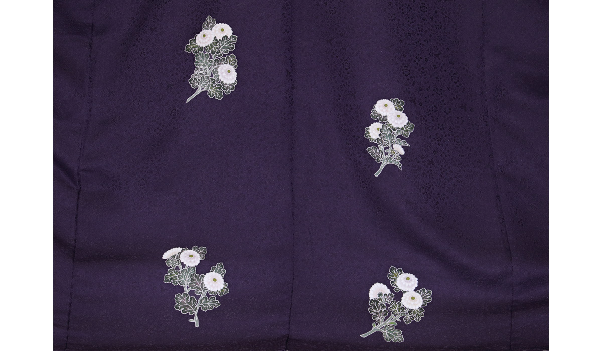 付け下げ 手描き友禅 腰原きもの工房 菊