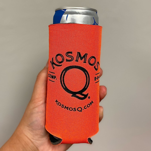 Kosmos Q Slim Orange Koozie | Keep Drinks Cold | Ideal For Skinny