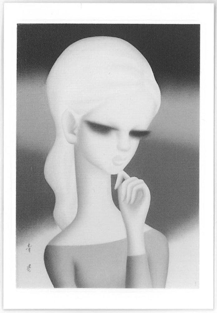 東郷青児「思い出」油絵・SM 絵画買取・販売の小竹美術