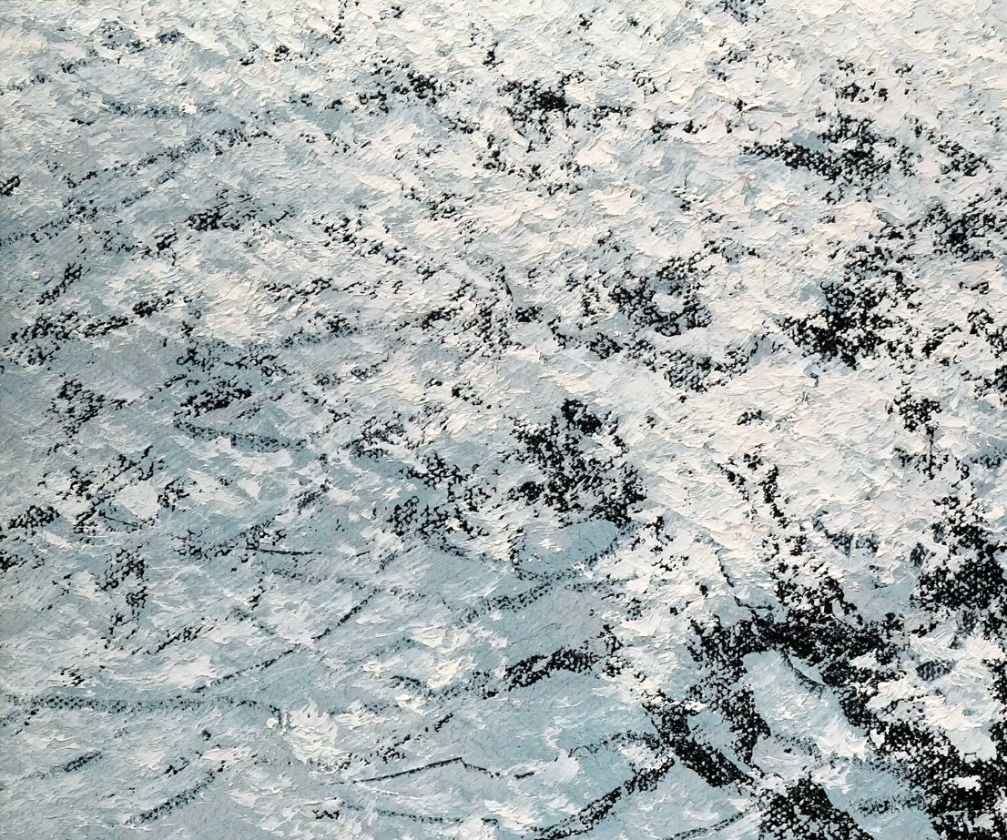 山崎貴稔「丘に咲く（桜）」油絵・F4号 絵画買取・販売の小竹美術