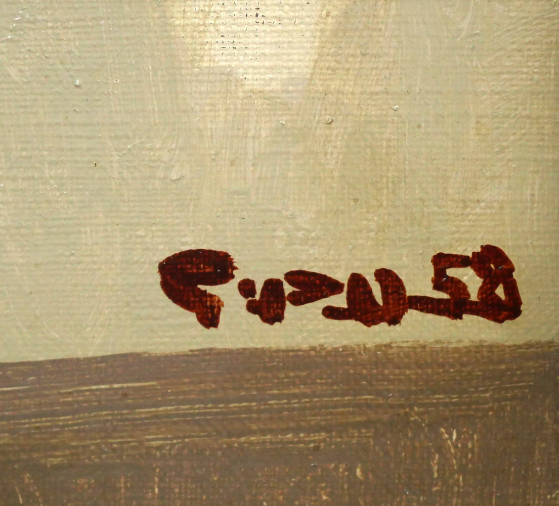 八鍬四郎「金魚」油絵・F4号 絵画買取・販売の小竹美術