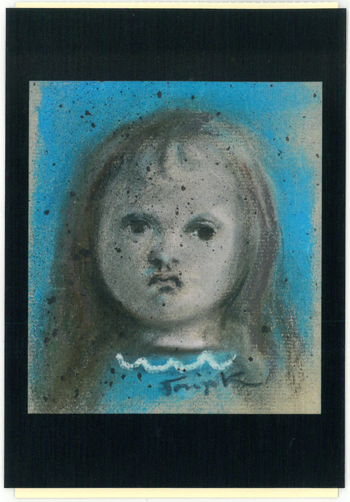 藤田嗣治「子供」パステル・ガッシュ・紙 絵画買取・販売の小竹美術