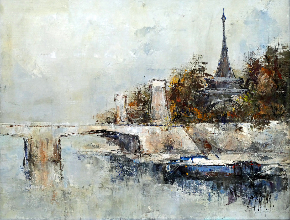 クロード ファルシー（Claude Farcy）「セーヌ川（パリ エッフェル塔